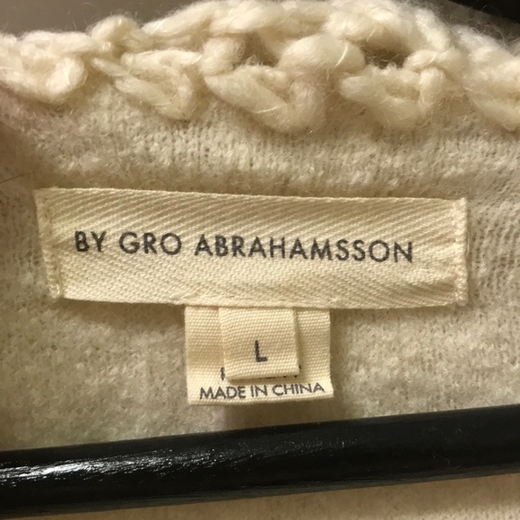 Anthro Wool Moto Style Sweater Jacket - Picture 3 of 7